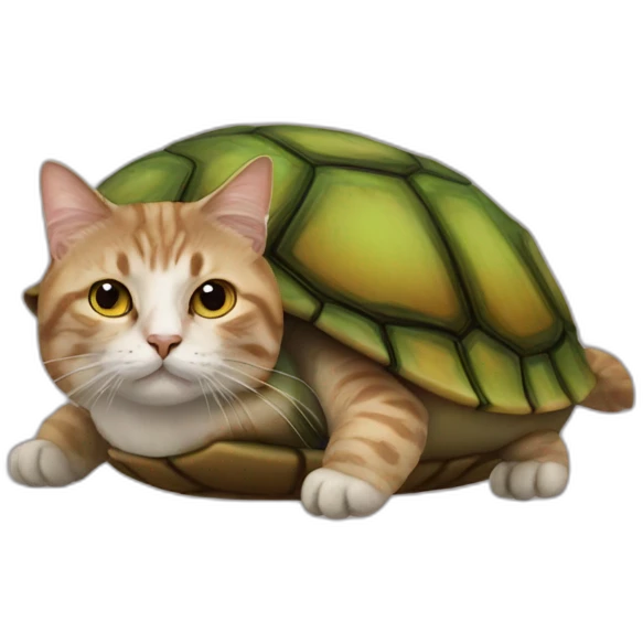 Turtle shell cat emoji