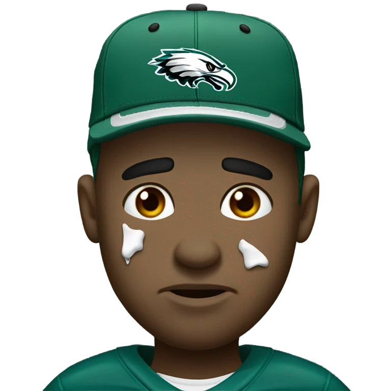 Crying eagles fan emoji