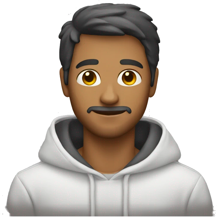 Hombre con capucha  emoji