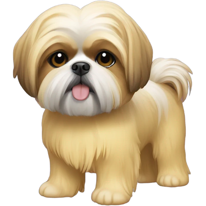 yellow short hair shih tzu emoji