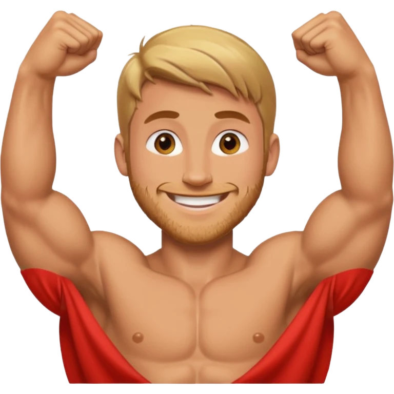 Muscular topless rian gosling shows his muscles emoji