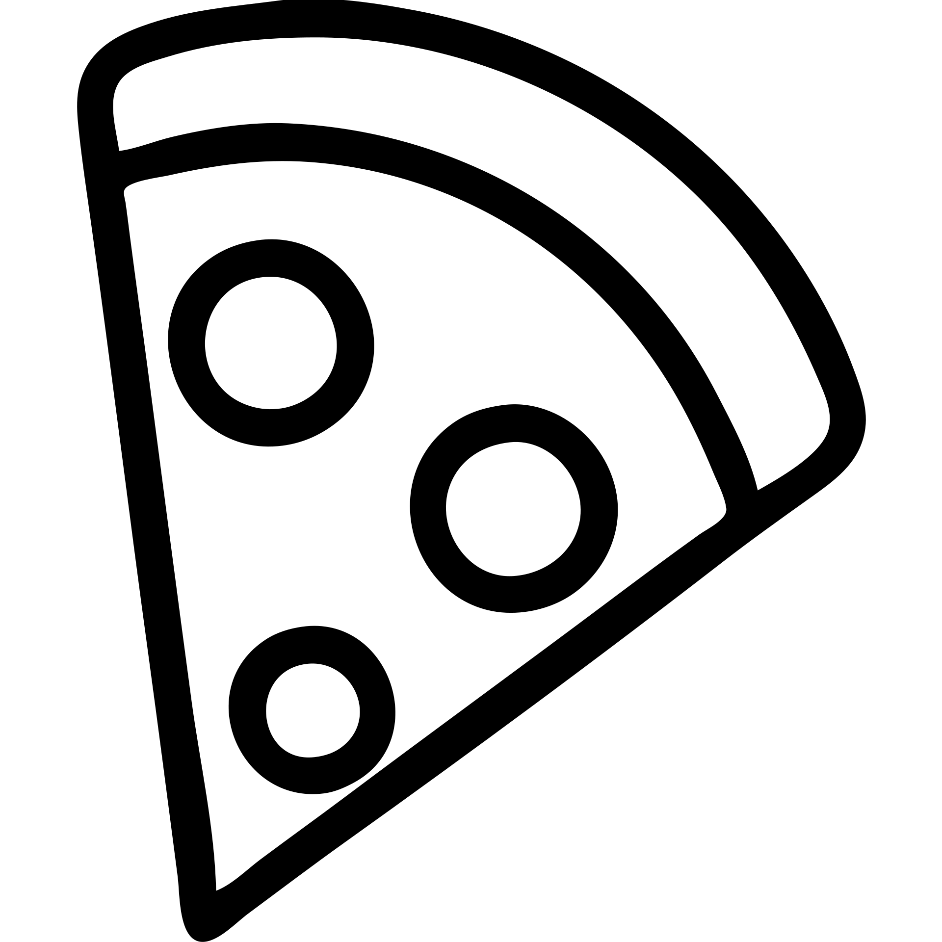 outlined slice of pizza icon emoji
