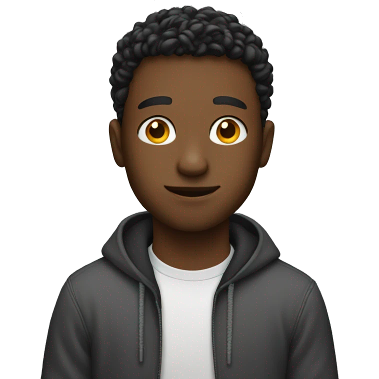 a young man behind a laptop emoji