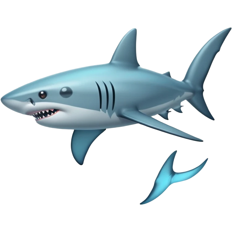  siren shark  emoji