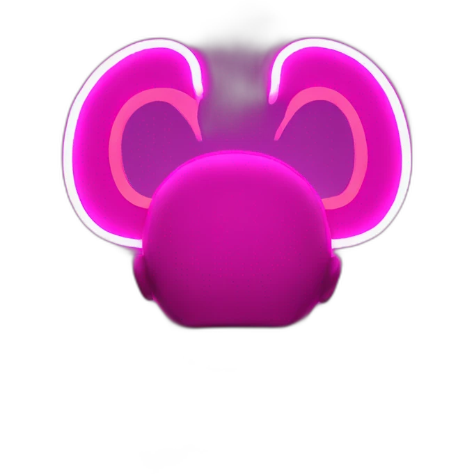 Juicy booty neon sign style man emoji