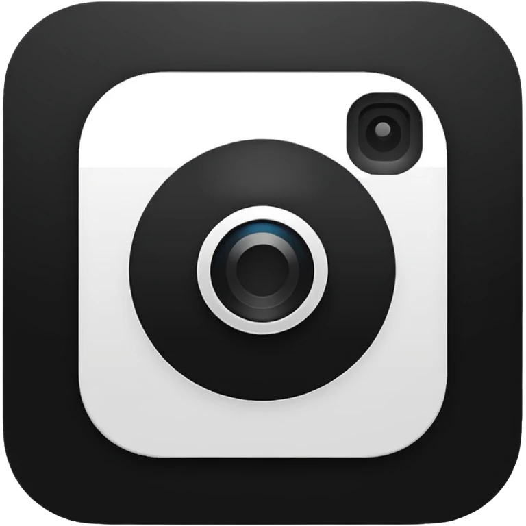 Instagram white and black emoji