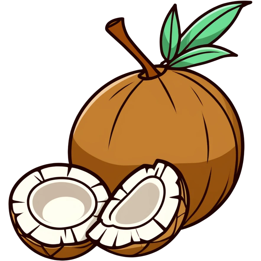  At with coconuts  emoji