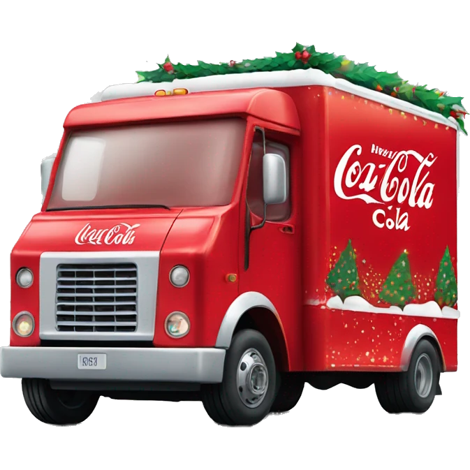 Coca Cola Christmas truck  emoji