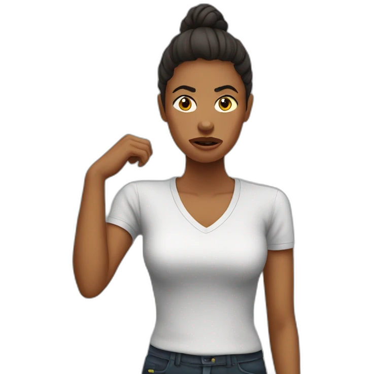 irritated-woman-watch emoji