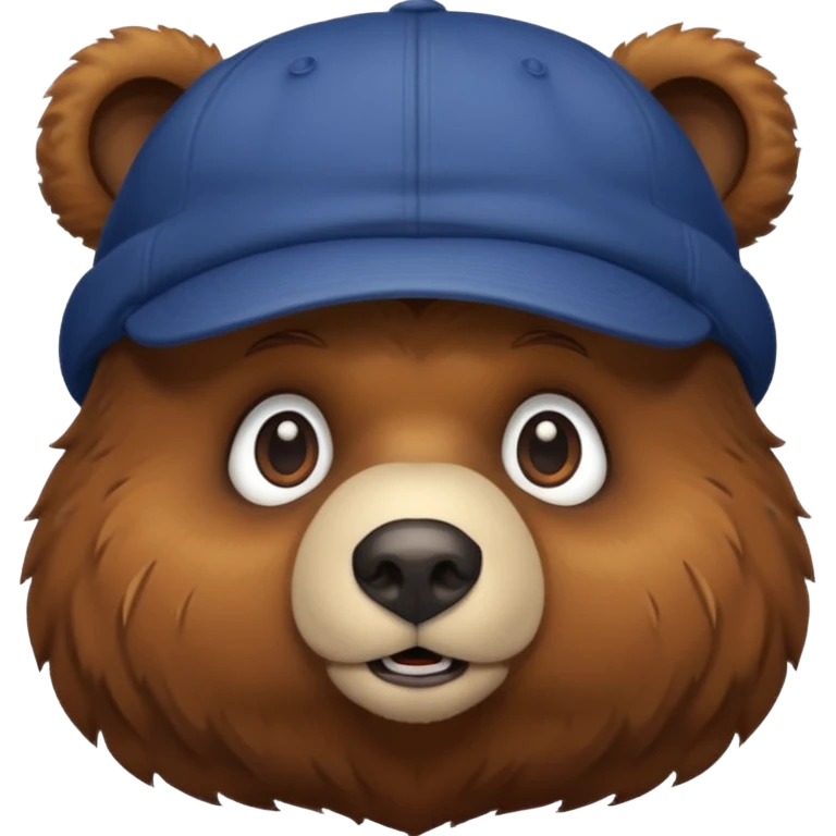 bear with cap emoji