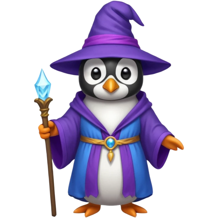 Penguin Wizard emoji