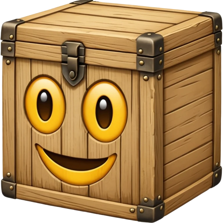 Make the box look realstic like made from an human emoji