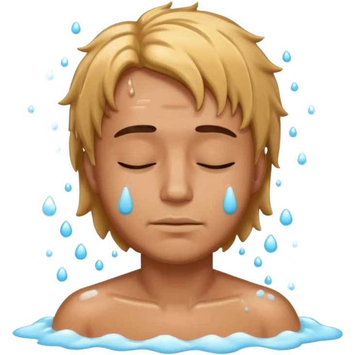 a man getting shampoo everywhere emoji
