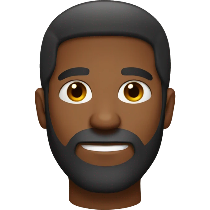 brown guy with beard and brown eyes emoji