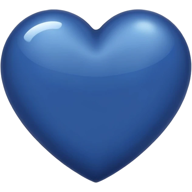 Dark blue heart  emoji