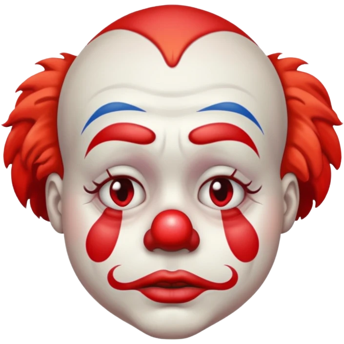 sad unhappy clown emoji