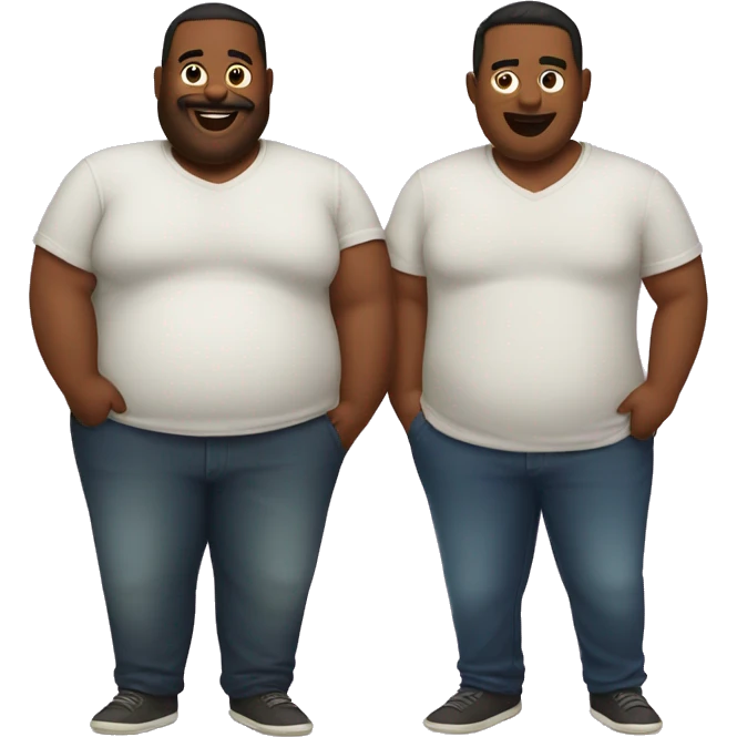 big belly gay couple emoji