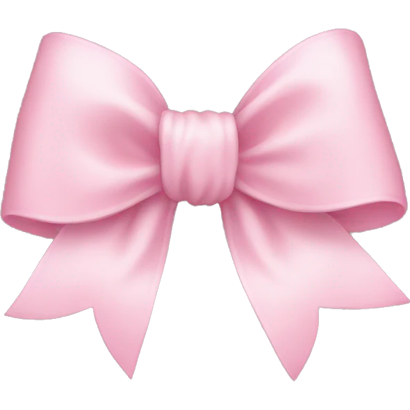 Baby pink bow emoji