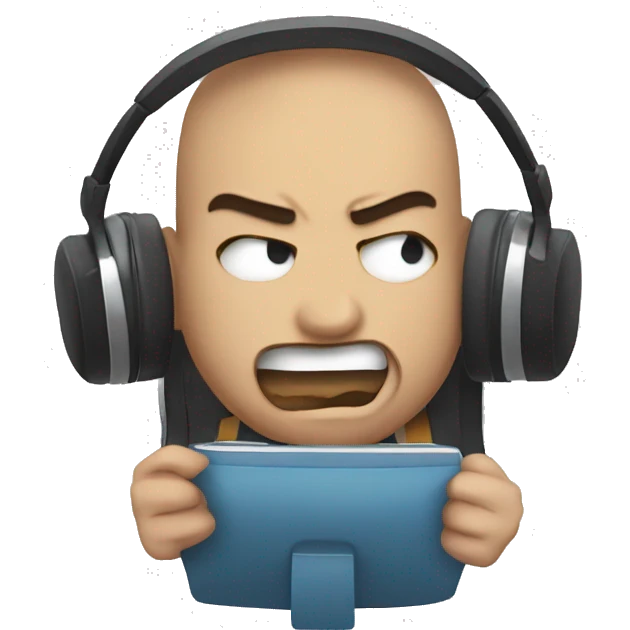 a gamer who is super madand is breaking his conroller and just wastd in rage  emoji