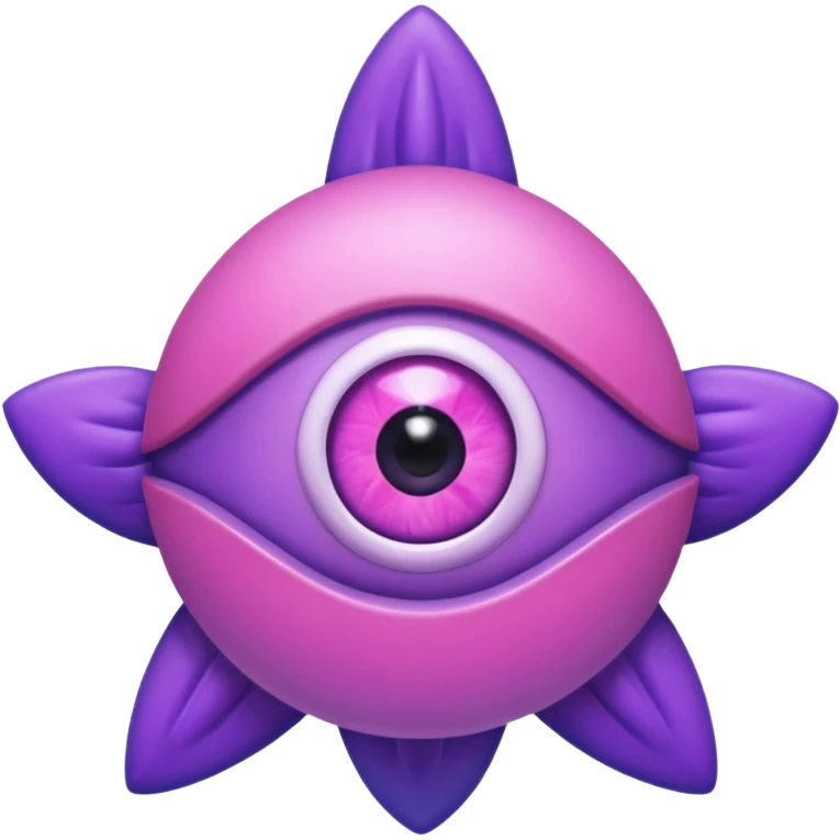 starro pink and purple with one eye emoji