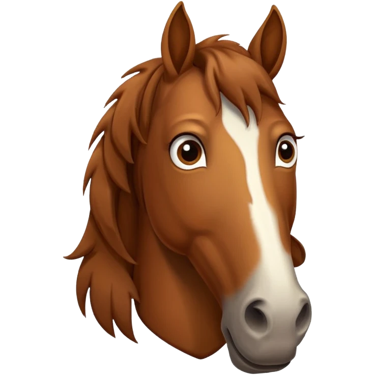 Confused horse with question marks emoji