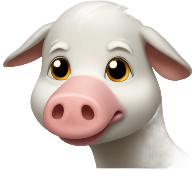 Goose pig and weasel hybrid  emoji