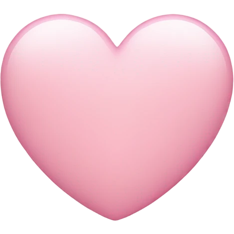 Cute light pink heart emoji