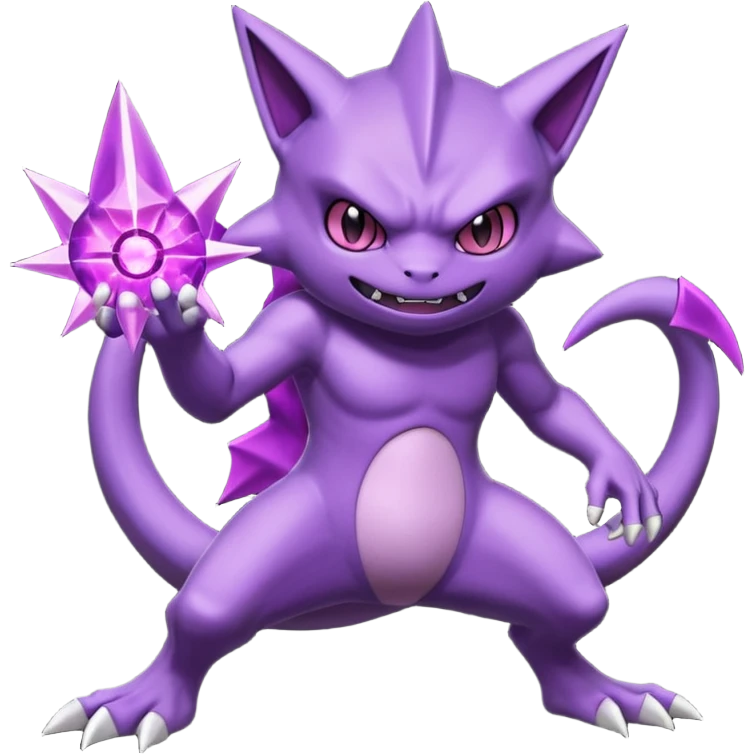 Gengar-Sableye-Mewtwo-Genesect-fusion (full body) emoji
