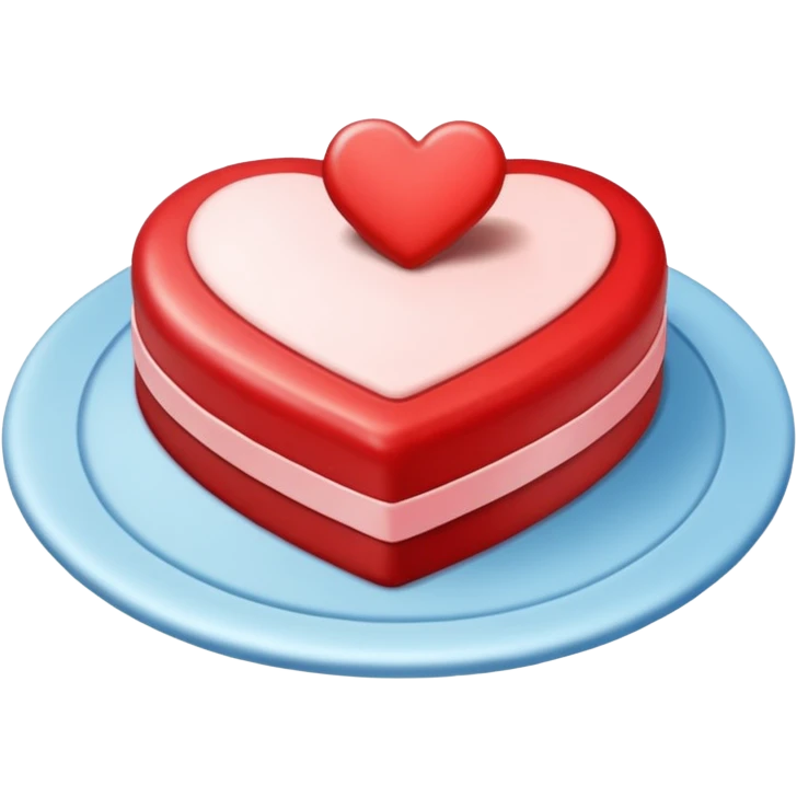 heart is cake emoji