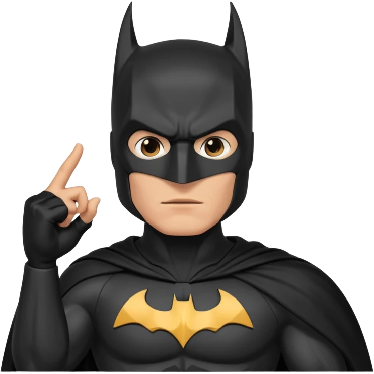 Бэтман с рукой типо приветствие emoji