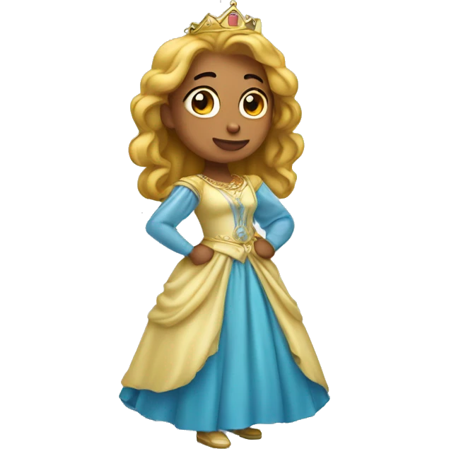 princess with ball down  emoji