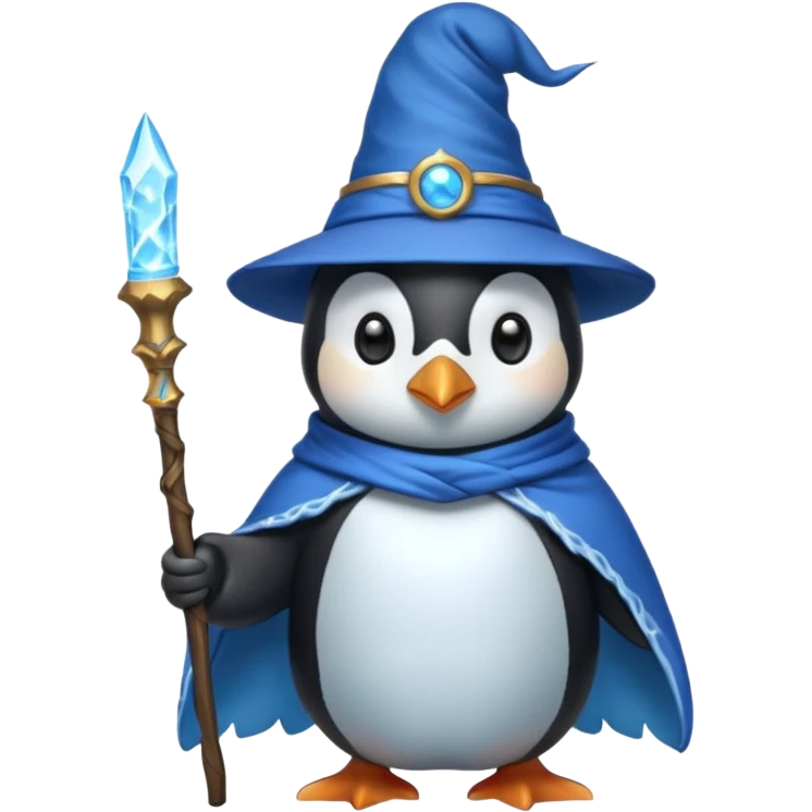 Penguin Wizard emoji