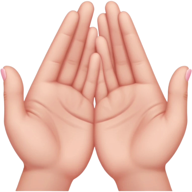 pray hands soft pink emoji