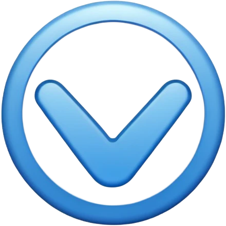 Blue tick emoji