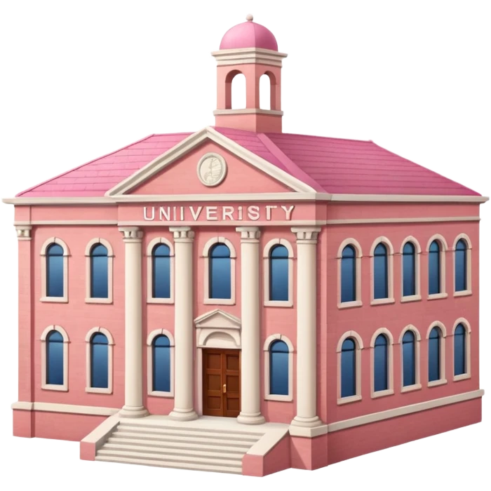Pink university  emoji