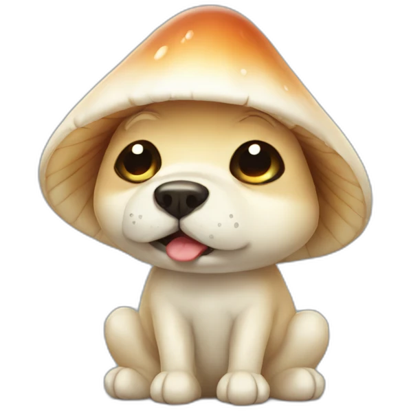 crying mushroom-puppy emoji