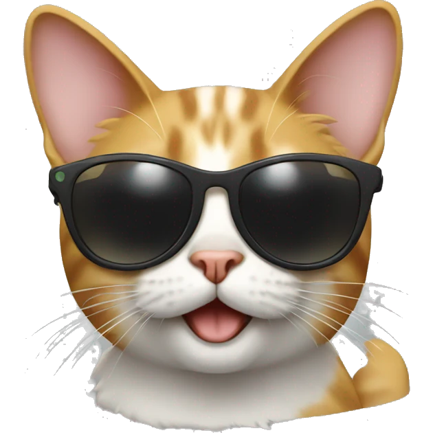 Cat with sunglasses emoji