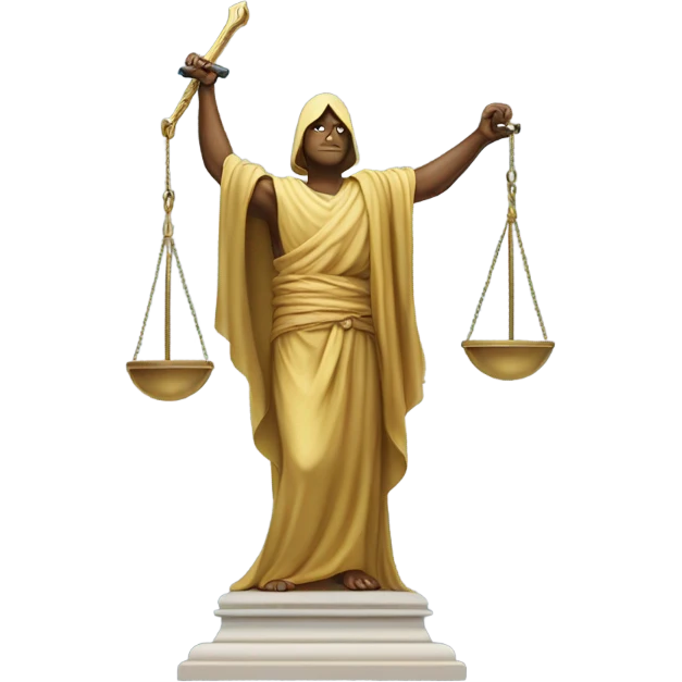A hill with the statue of justice on it emoji