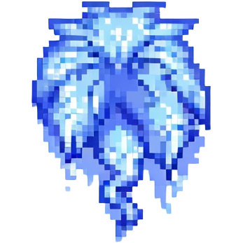 thunderstorm, pixel art style emoji