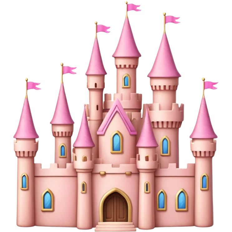 pink castle emoji