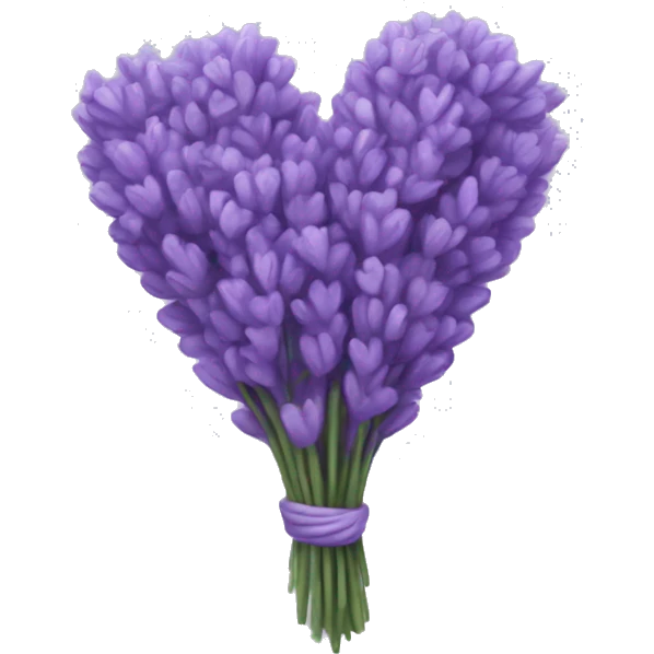 Lavender heart emoji