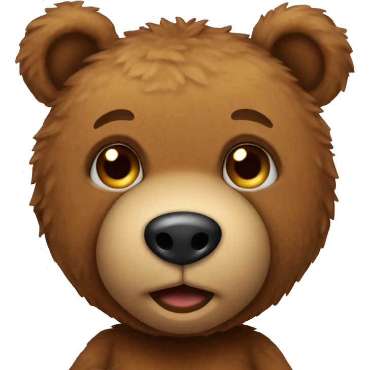 brown teddy bear emoji