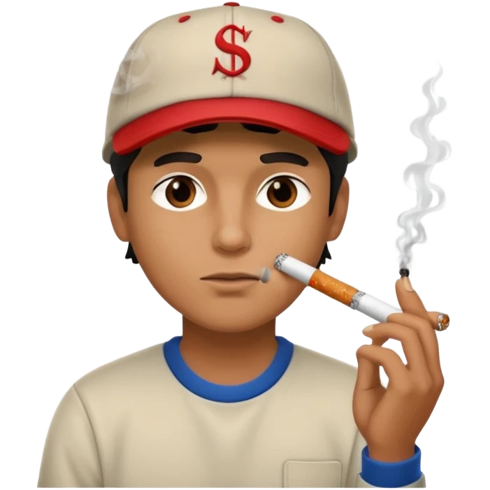😁🧢🚬 emoji