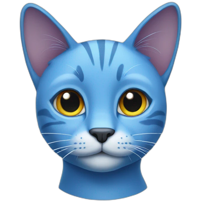 blue cat emoji