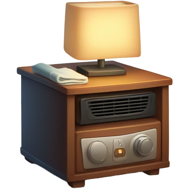 Small heater in bed emoji