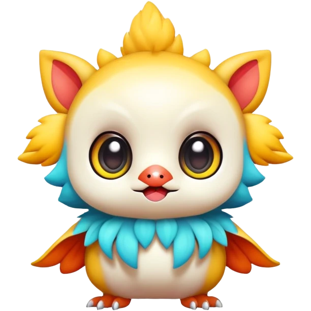 Cute kawaii chibi Fakémon-creature emoji