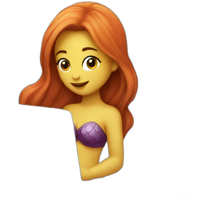 mermaid with laptop emoji