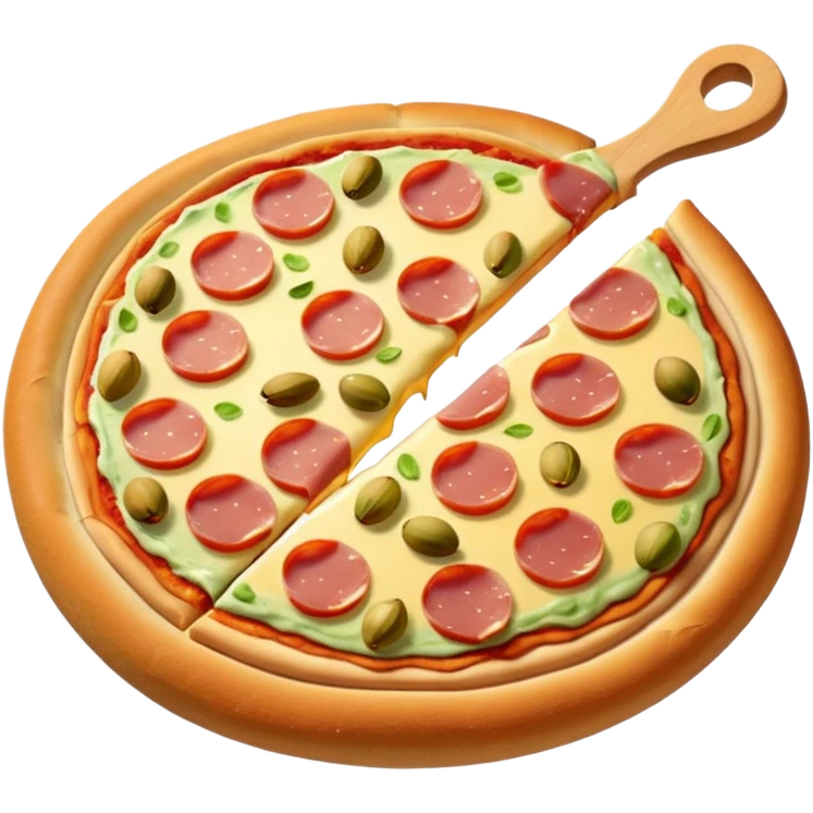 pistachio cream, jambon beurre, pizza emoji