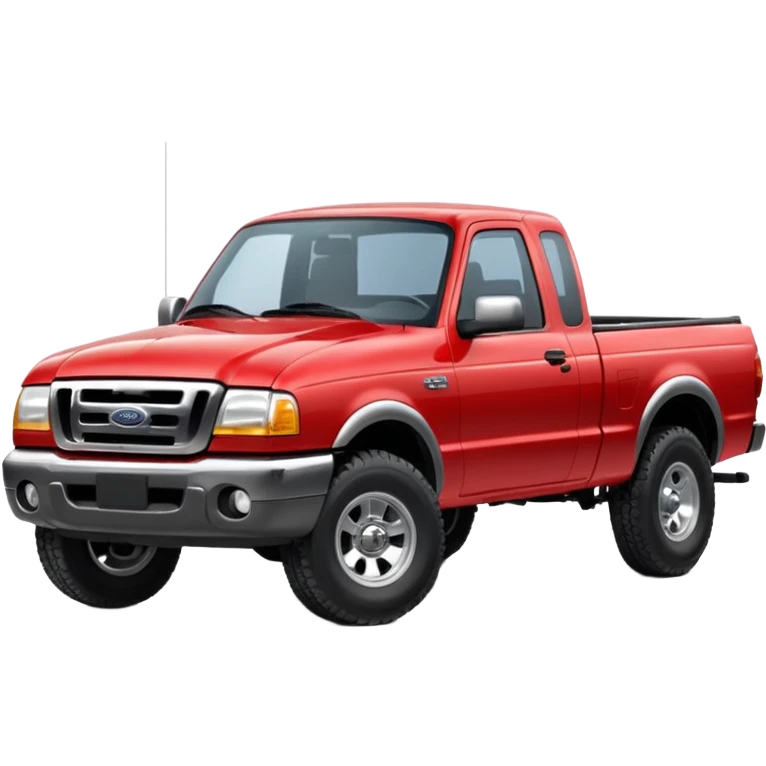 red 2003 Ford Ranger pickup truck emoji