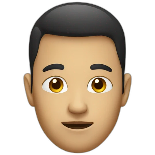 circle face filled with black color emoji